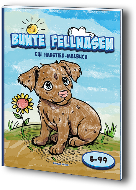 Bunte Fellnasen Malbuch